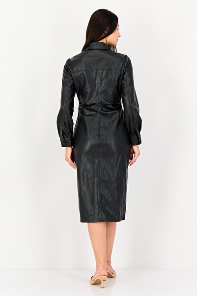 ORSAY Women Solid Midi Dress, Black