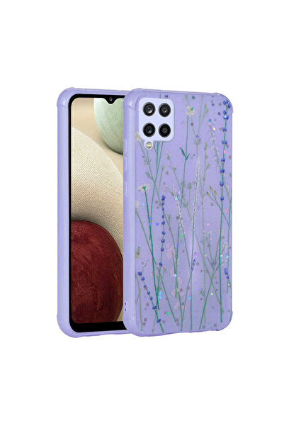zore Galaxy M33 Case Glitter Patterned Camera Protected Shiny Nxxa Popy Cover - Branches