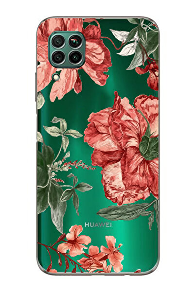 Elorakılıf Huawei P40 Lite Uyumlu Baskılı Yumuşak Silikon Şeffaf Telefon Kılıfı