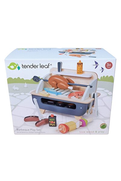 Tender Leaf Toys Gratar set, din lemn premium - Barbeque Play Set -