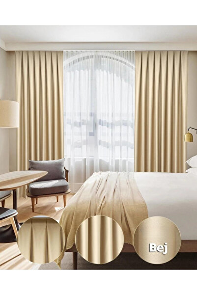 YS PERDE TASARIM Lüx Saten Blackout Karartma Güneşlik Perde Yüksek Kaliteli D...