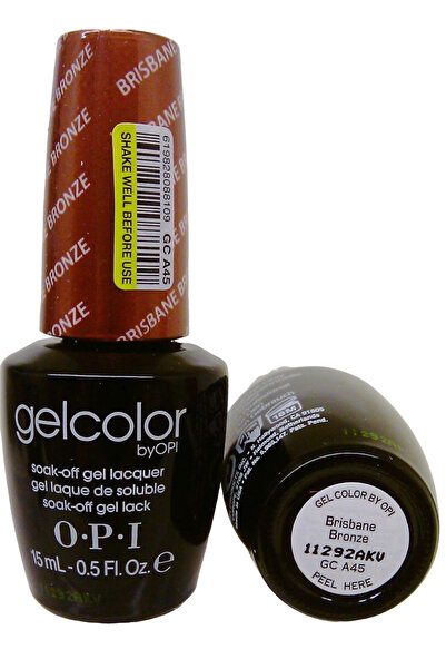 OPI Gel Color, Semi-permanent Nail Polish, GC A45, Brisbane Bronze, 15 ml