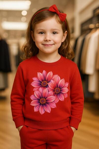 playwear ΠΑΙΔΙΚΟ ΧΕΙΜΕΡΙΝΟ ΣΕΤ ΜΑΚΡΥΜΑΝΙΚΟ ΡΟΖ ΦΟΥΤΕΡ ΜΕ ΦΛΟΡΑΛ ΣΧΕΔΙΟ ΓΙΑ 3-...