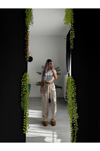 by SLA boutique Women's Wide Leg Pants with Drawstring - Comfortable, Street Fashion, 3 Colors Available