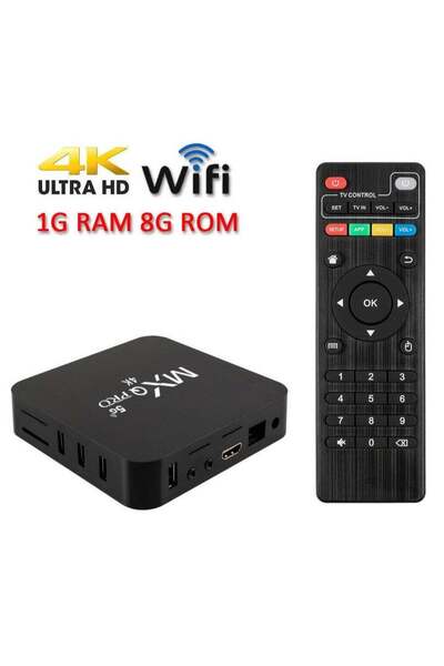 MXQ صندوق تلفاز ذكي Pro 4K 5G Ultra HD 64Bit Wifi Android 10.0 رباعي النواة م...
