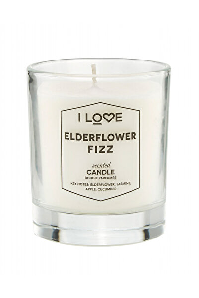 Parfumedu I Love, Lumânare Parfumată cu Aromă de Elderflower Fizz, Zmeură, 160 g