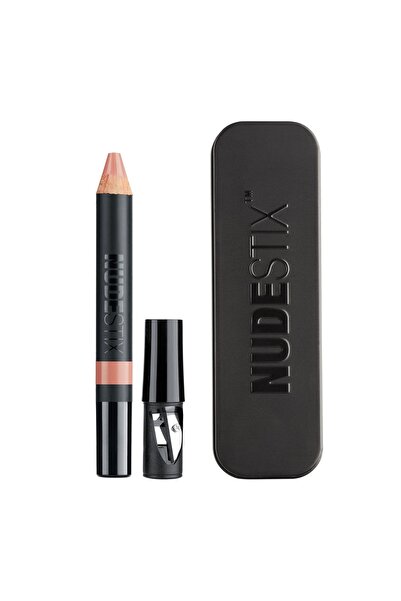 NUDESTIX Creion de buze mat intens și fard de obraz 2 în 1, Whisper, 2,8 g