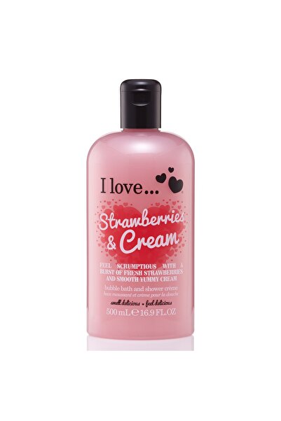 I Love Strawberries & Cream Hydrating Shower Cream 500 ml