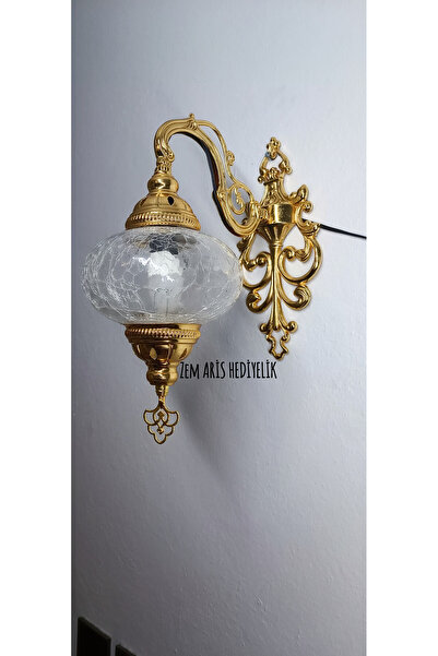 ZEM ARİS HEDİYELİK Gold Color Handmade Sconce
