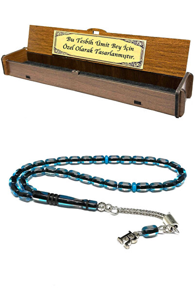 Fabula Silver Bürokrat Boy Tesbih Kişiye Özel Harfli Erkek Hediye Tespih