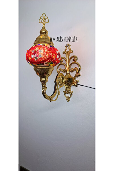 ZEM ARİS HEDİYELİK Gold Color Handmade Sconce