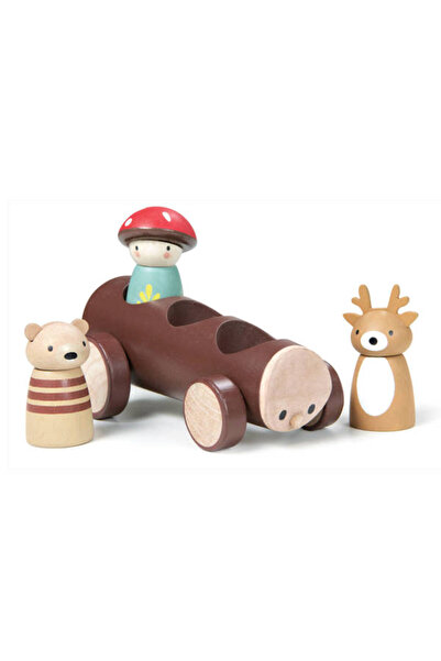 Tender Leaf Toys Taxiul Merrywood, din lemn premium - Timber Taxi -