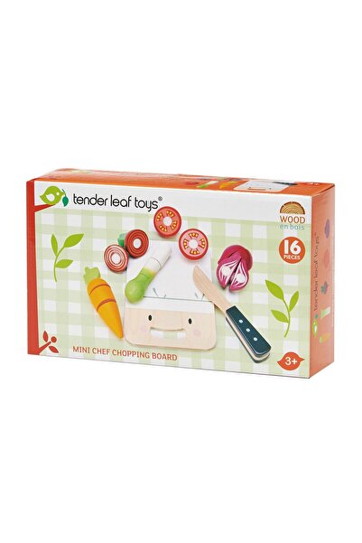 Tender Leaf Toys Mini Chef Chopping Board - Tocator si legume - 16 piese -