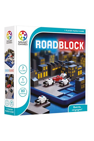 Smart Games - RoadBlock, logic game with 80 challenges, 7+ years, Romanian lb. edition