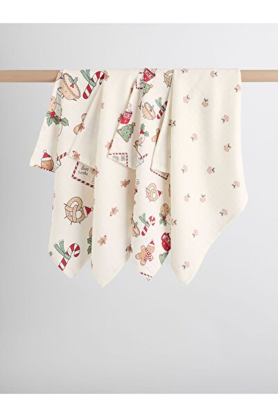 Next Baby % 100 Pamuklu Noel Temalı Müslin 4'lü Set