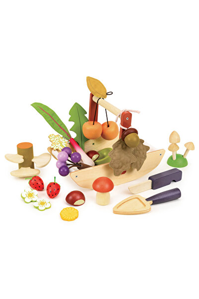 Tender Leaf Toys Cos de cules Wild Wood, din lemn premium - Wild Wood Foragin...