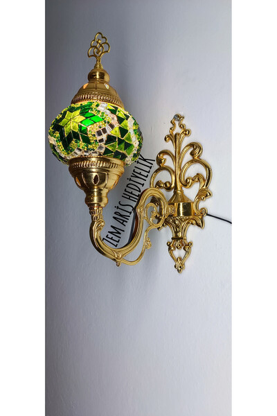 ZEM ARİS HEDİYELİK Gold Color Handmade Sconce