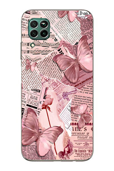 Elorakılıf Huawei P40 Lite Uyumlu Baskılı Yumuşak Silikon Şeffaf Telefon Kılıfı