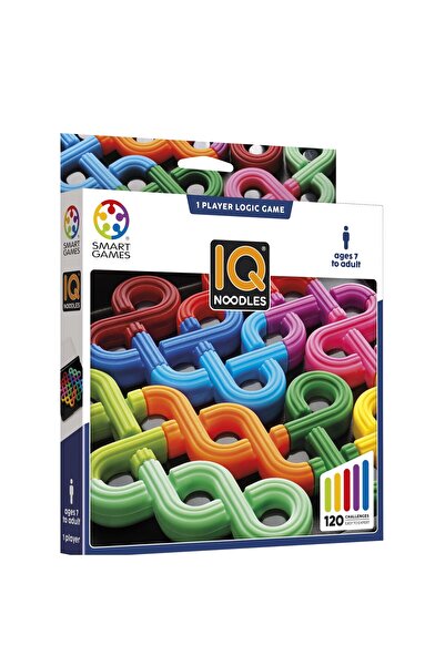 Smart Games - IQ Noodles, logic game with 120 challenges, 7+ years, Romanian lb. edition