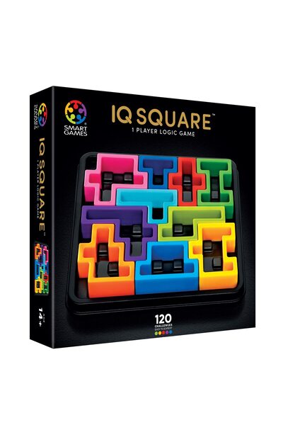 Smart Games - IQ Deluxe - Square, joc de logica cu 120 de provocari, 14+ ani,...