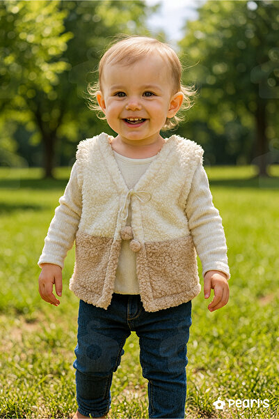 pearls Hoodless Baby Kids Vest