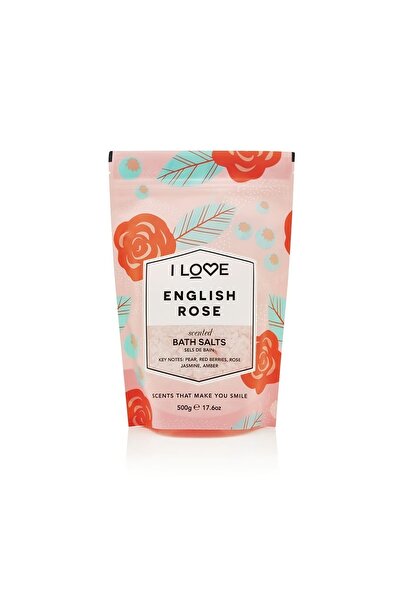 I Love Colecția Signature, Trandafir Englezesc, Sare de baie, 500 g