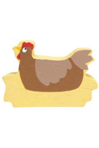 Tender Leaf Toys Figurina Gaina, din lemn premium - Chicken -
