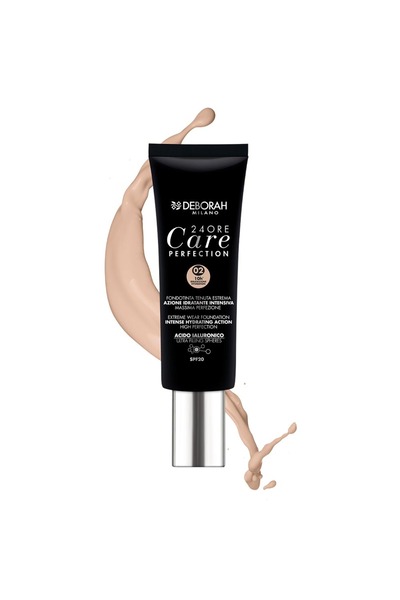 Deborah 24 Ore Care Perfection, Long-lasting Liquid Foundation, 001, Fair, SPF 20, 30 ml *Tester