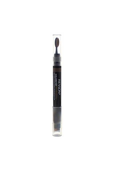 Revlon , Color Stay, Eyebrow Cream Pencil & Brush 2-In-1, 408, Medium Brown, ...