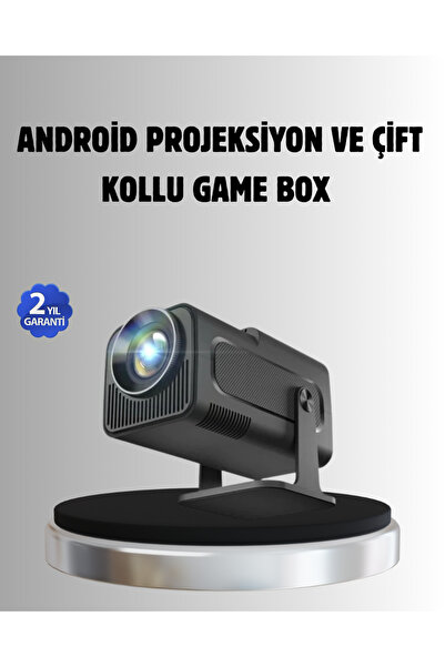 Android Projeksiyon Game Box – 1280x720p HD Çözünürlük, Bluetooth,HDMI ve USB Girişli