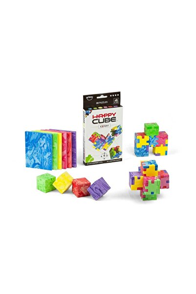 Smart Games - Happy Cube Colour Pack Expert, puzzle logic educational 2D-3D, 10+ ani