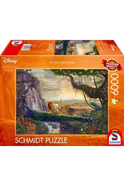 Schmidt Puzzle Schmidt: Thomas Kinkade - Disney - Regele Leu si intoarcerea l...