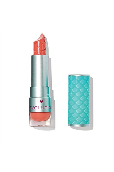I HEART REVOLUTION Mystical Mermaids Vegan Cream Lipstick Beach Babe 3.2 g