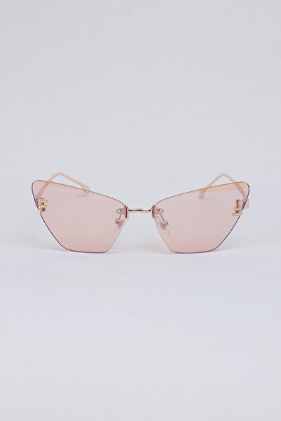 Kapin Solvix Cateye Çerçevesiz Tasarım Kadın Güneş Gözlüğü - Nude