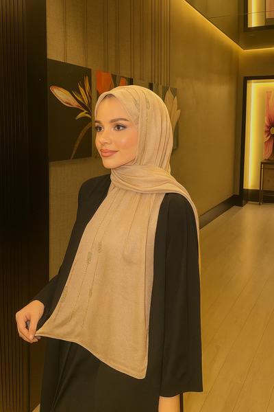 VIEN POLO Jan Jan Model Abiye Şal – Şık ve Zarif Düğmeli Abiye Şal