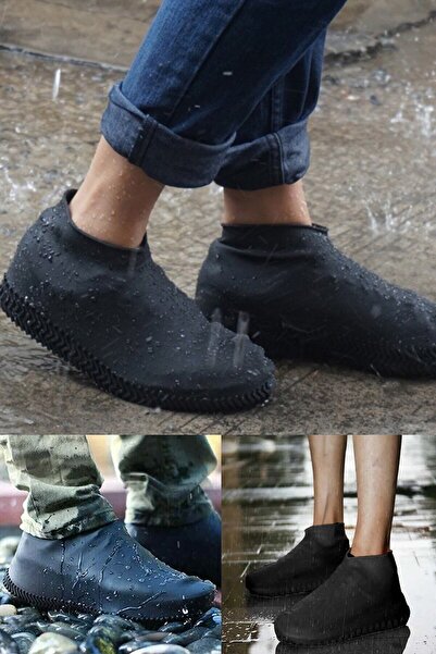 Yu Su Tools 34-39 Numara Uyumlu Tekrar Kullanıma Uygun Kaymaz Tabanlı Su Geçirmez Dayanıklı Ayakkabı Yağmurluğu