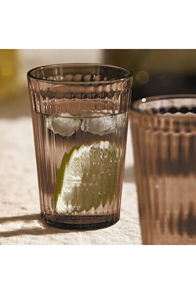 IKEA VARDAGEN Glass, brown, 31 cl