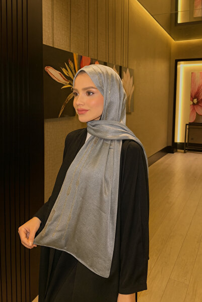 VIEN POLO Jan Jan Model Abiye Şal – Şık ve Zarif Düğmeli Abiye Şal