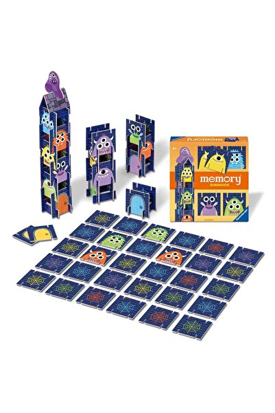 RAVENSBURGER Memory game with monsters, Memory Dimensions, for children from 4 years old, multilingual,