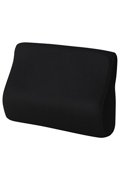 AZOZ MERCHLY وسادة أسفل الظهر من بورتبيرج، سوداء، 31 × 23 سم