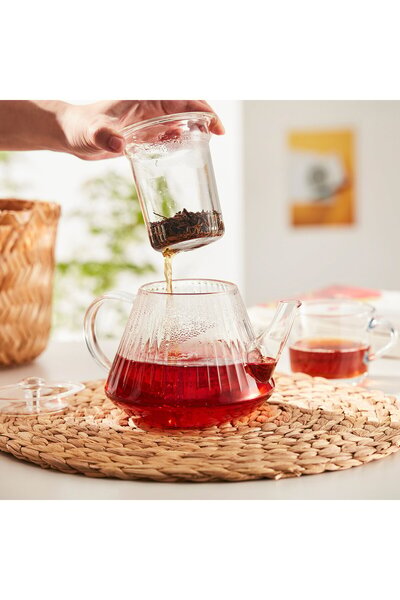 IKEA SKÄLRYTA Teapot, clear glass, 1 l