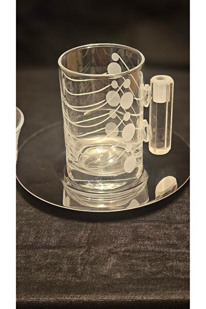 Turkish Store İstanbul Water Drop 18-Piece Tea and Coffee Set