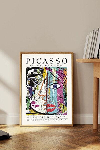 Dekorsiahome Tek Parça Ahşap Çerçeveli Oturma Odası Salon Mutfak Tablosu TK1726