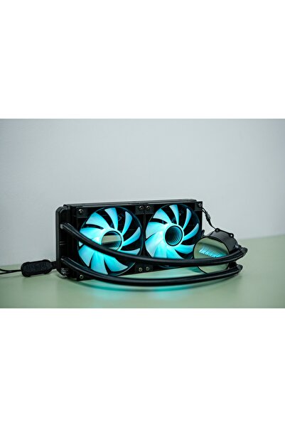 GORGONX Euryale 240 Argb Black Liquid Cooling - Dual Fan - Mirror Pump - Silent