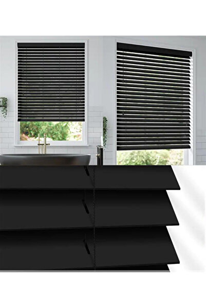 YS PERDE TASARIM Wooden Blinds %100 Doğal Ahşap Jaluzi Perde 50mm,Alüminyum K...
