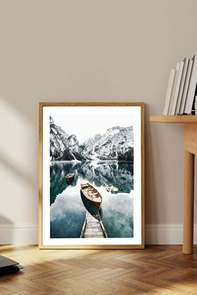 Dekorsiahome Masa dintr-o bucată cu cadru din lemn pentru sufragerie, sufrage...