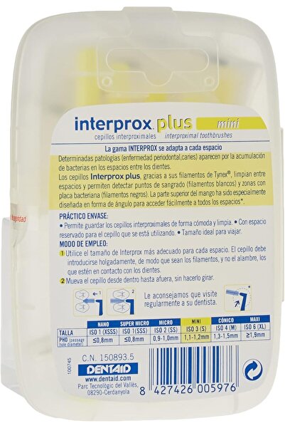 İnterprox Cep Interdent Dentaid Plus Mini 10U