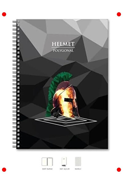 markentegra دفتر ملاحظات مربعات A4 - 200 صفحة، نمط قبعة