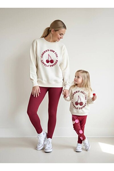 Pinkitokids Cherry Sweatshirt and Leggings Set