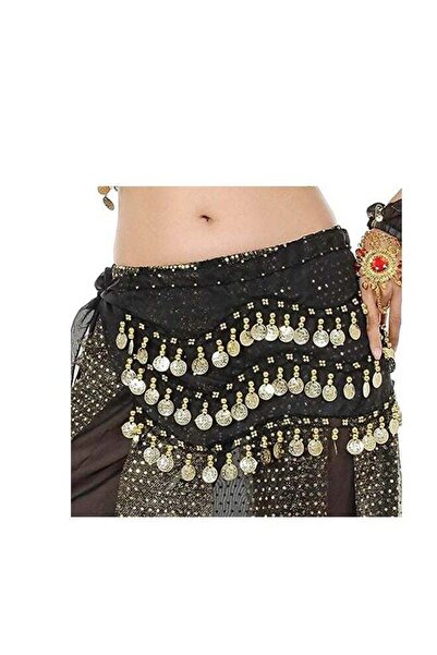 Generic belly dance belt/scarf accessory with gold coins